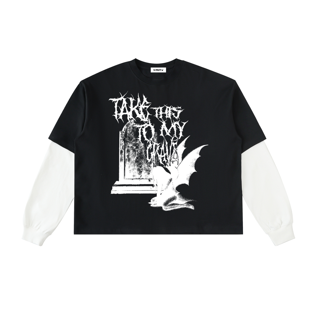 TO THE GRAVE LAYERED TEE