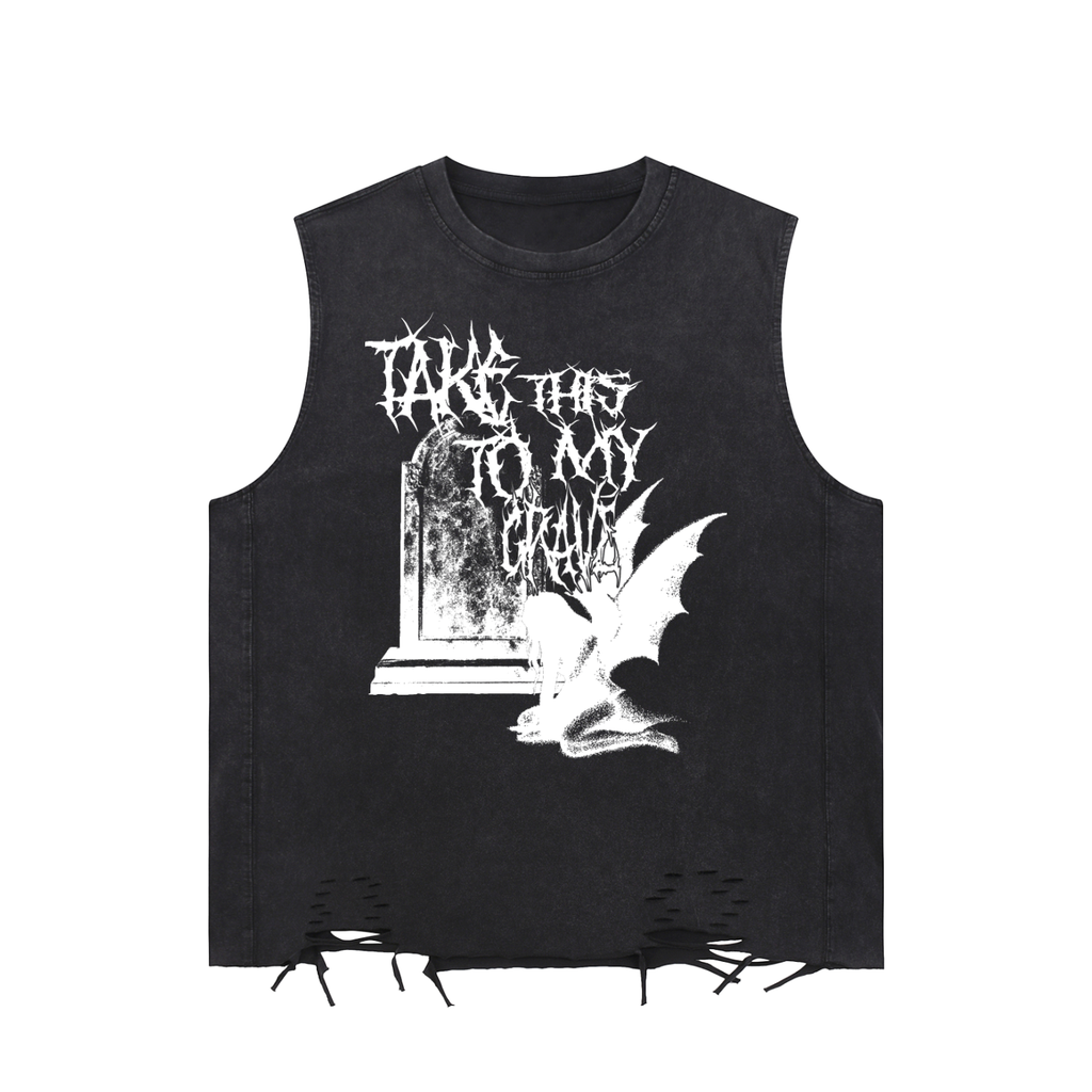 TO THE GRAVE DISTRESSED TANK