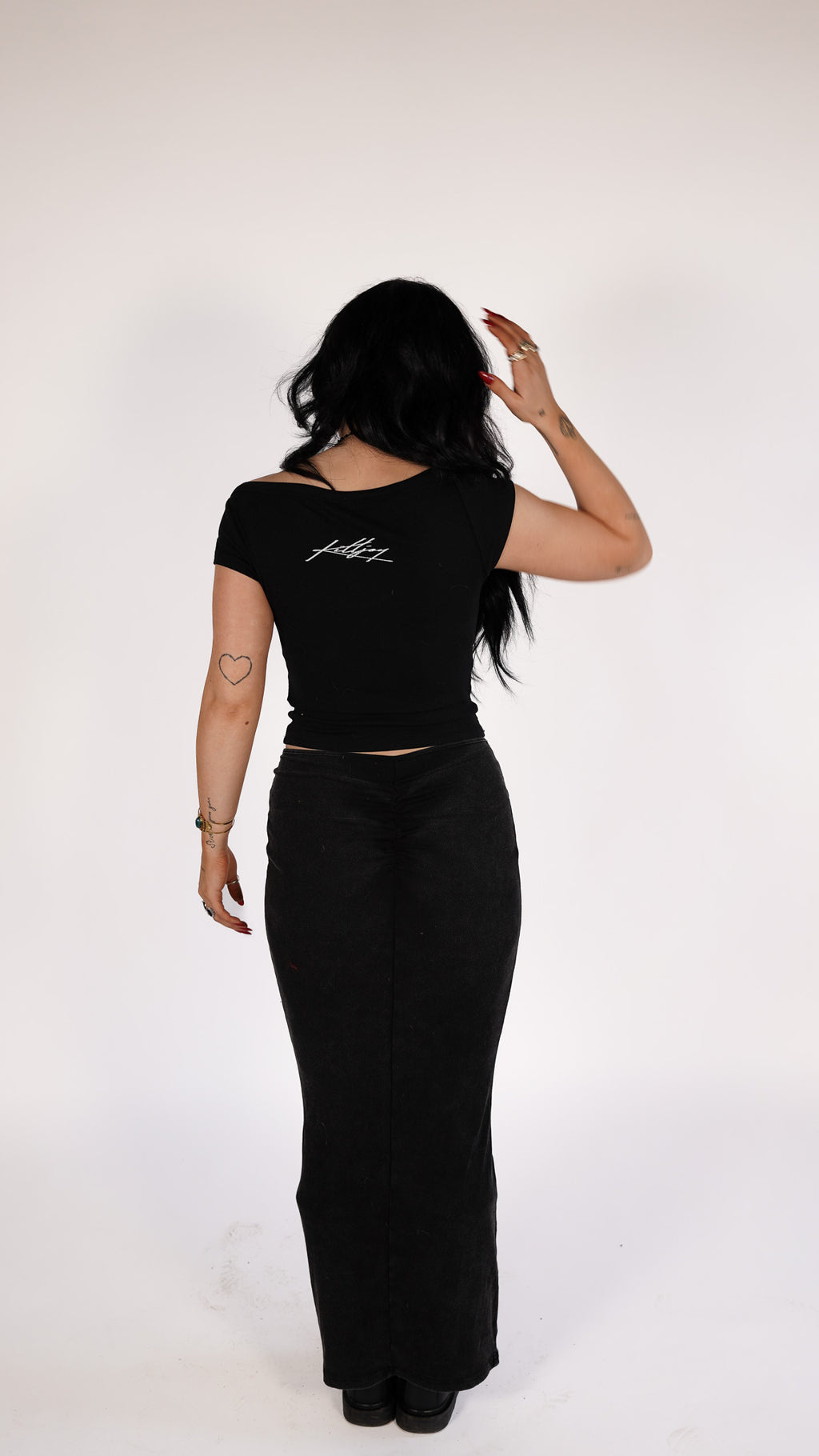GET ME TO A CHURCH DRAWSTRING MAXI SKIRT
