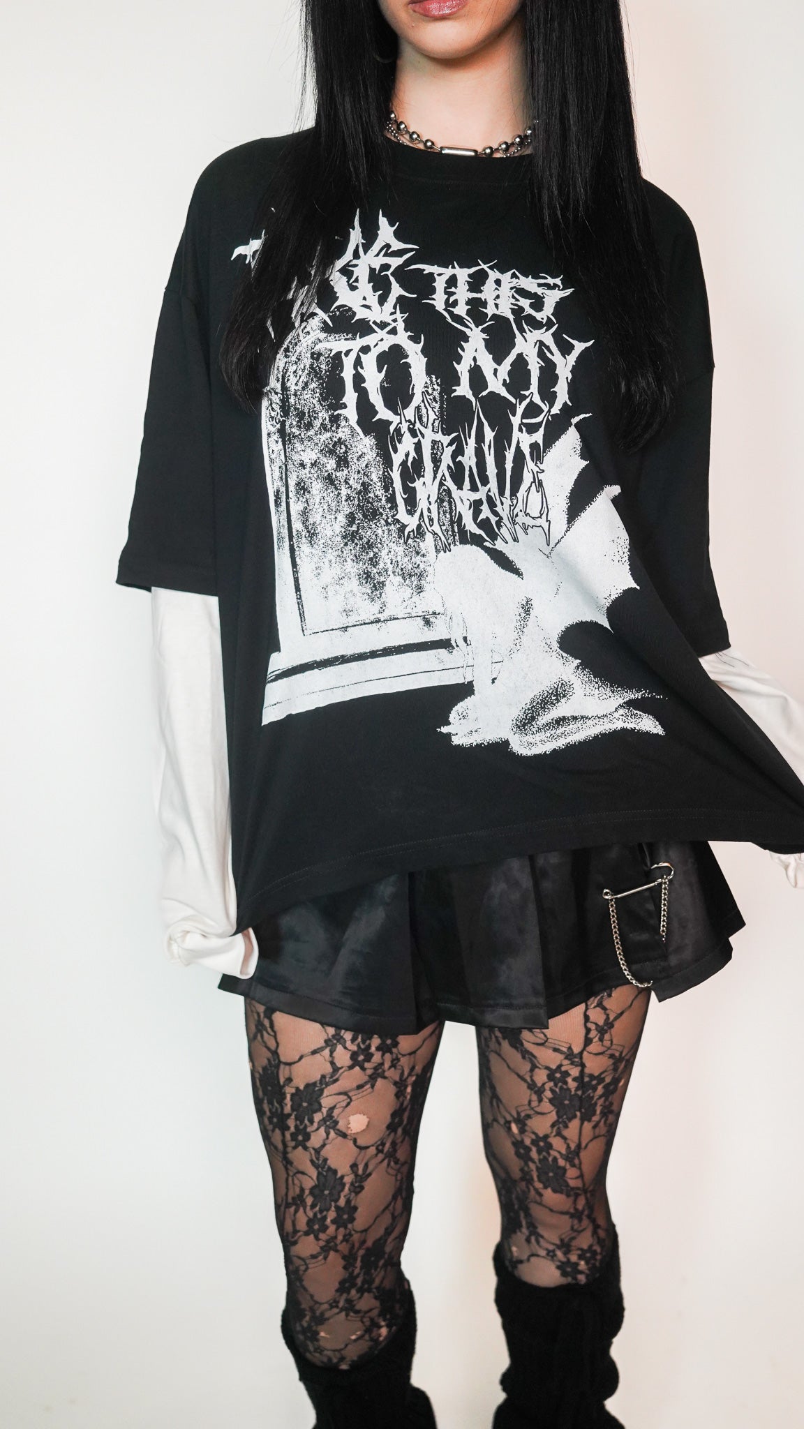 TO THE GRAVE LAYERED TEE