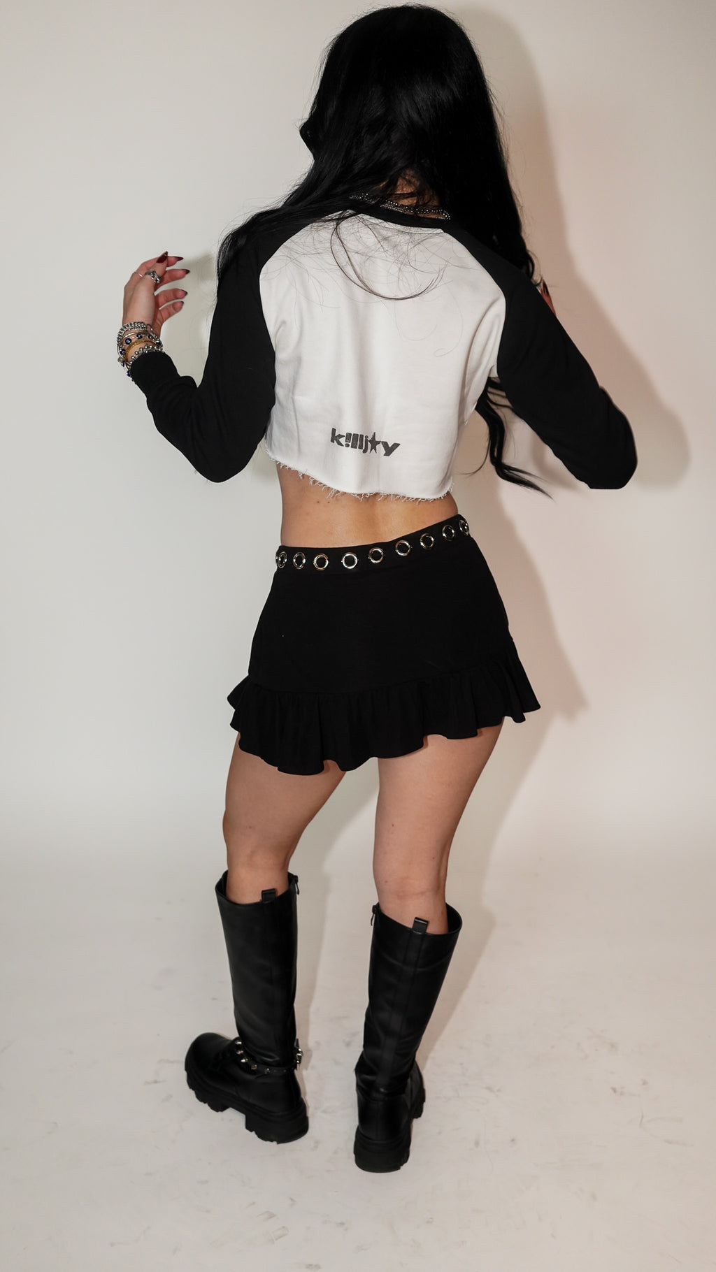 SPIKE IN MY HEART CROPPED LONG SLEEVE