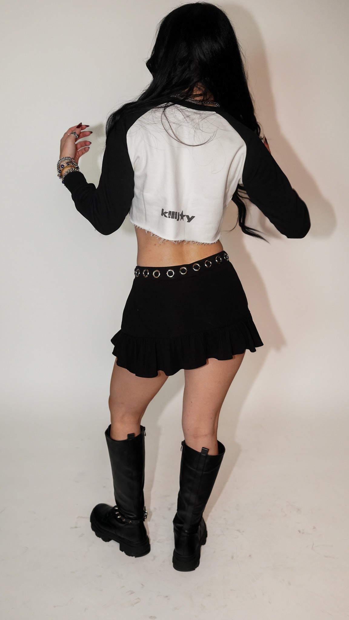 SPIKE IN MY HEART CROPPED LONG SLEEVE