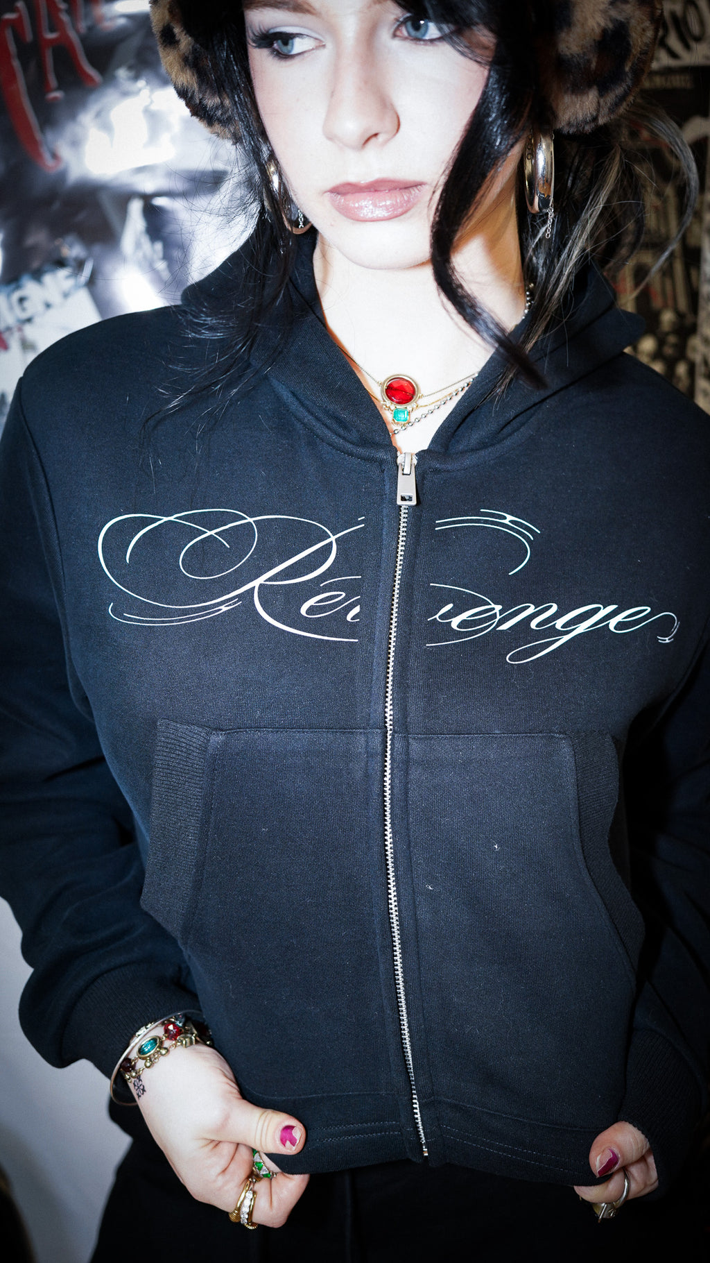 REVENGE CROP ZIP UP