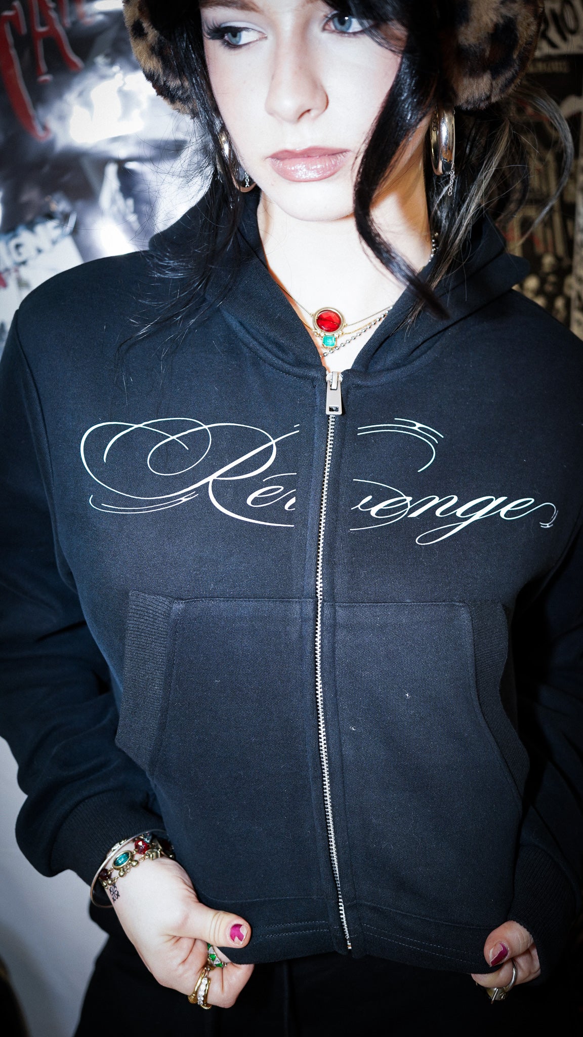 REVENGE CROP ZIP UP