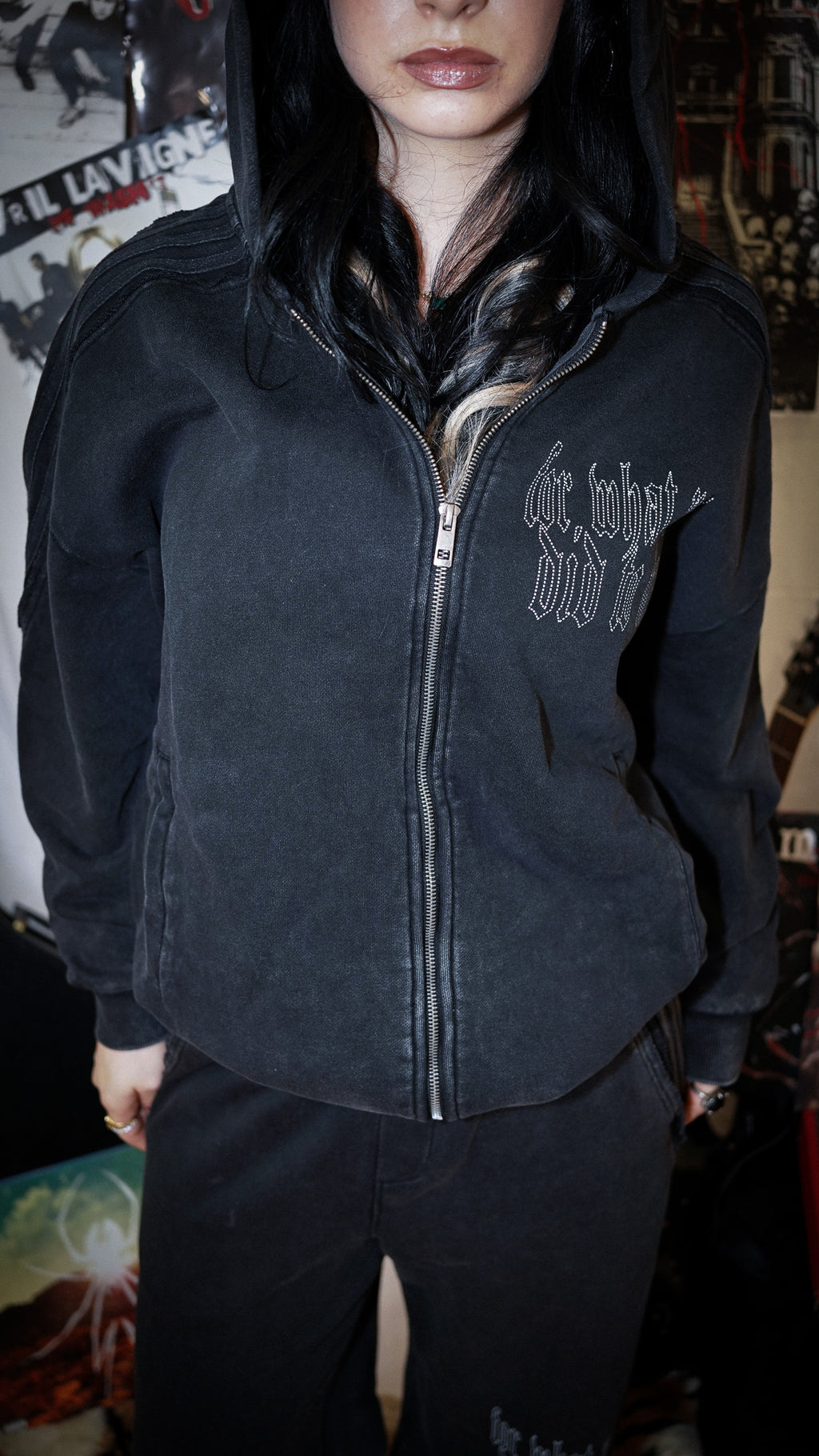 TO THE ROSARY ZIP UP HOODIE