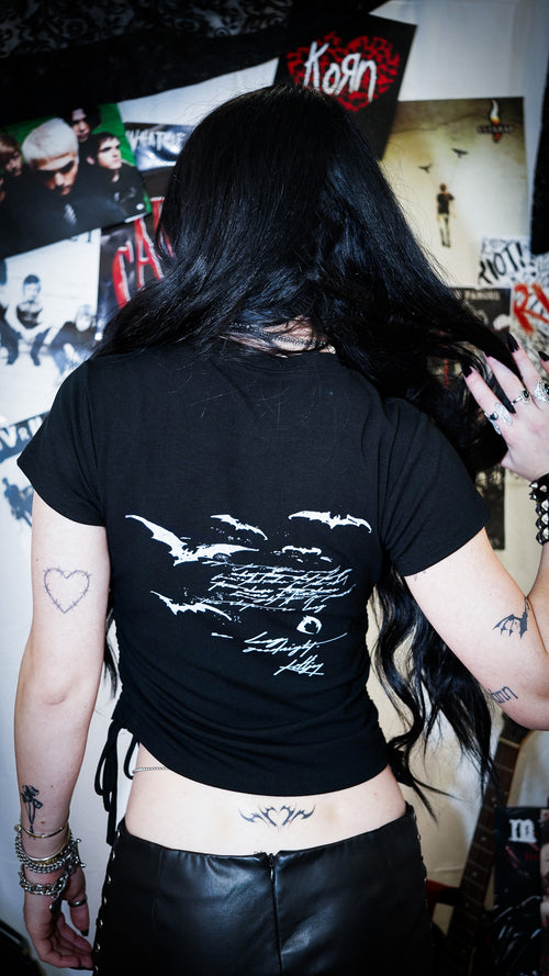 GET ME TO A CHURCH DRAWSTRING TOP