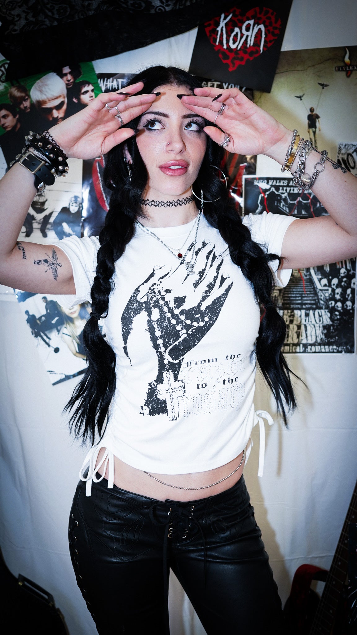 TO THE ROSARY DRAWSTRING TOP