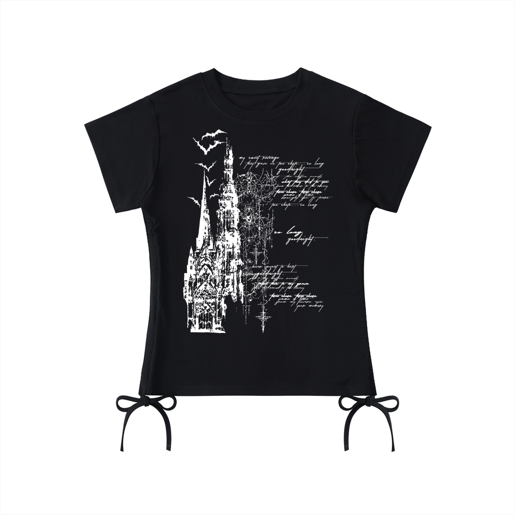 GET ME TO A CHURCH DRAWSTRING TOP