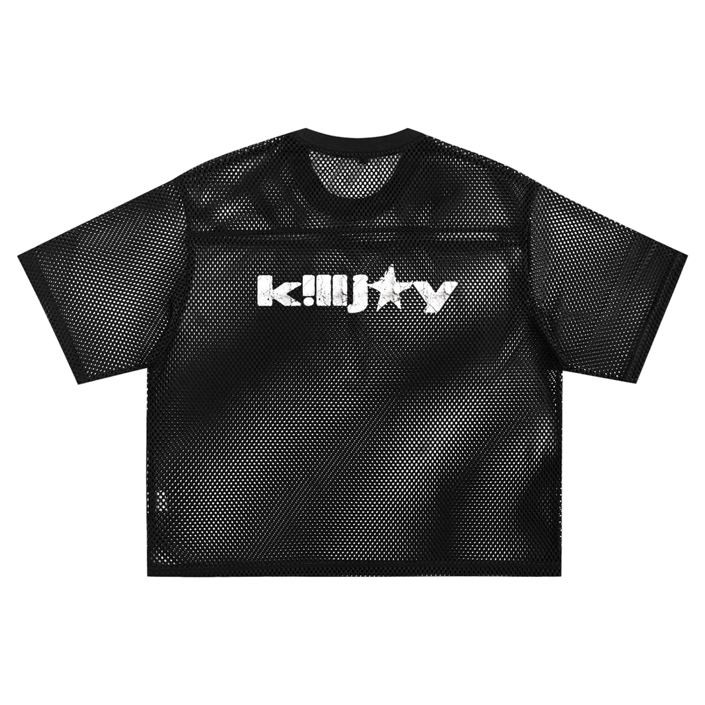 SPIKE NETTED TEE